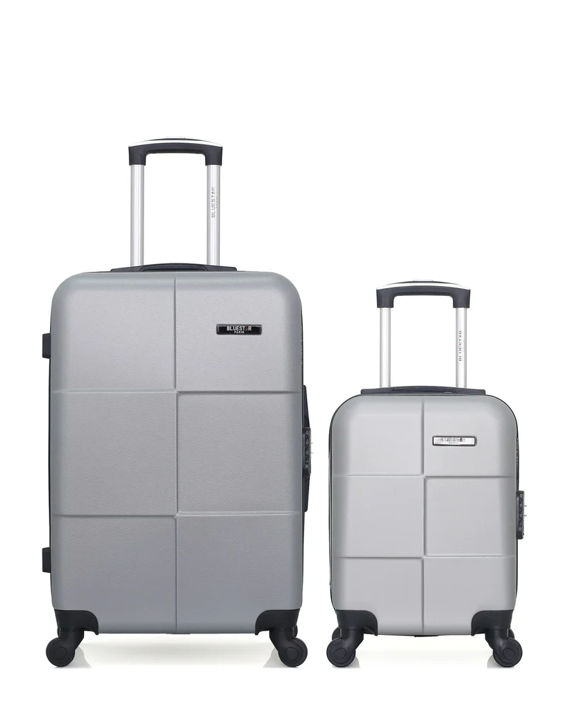 BLUESTAR – 2er-Pack – Mittelgroßer Koffer und Handgepäck XXS MIAMI