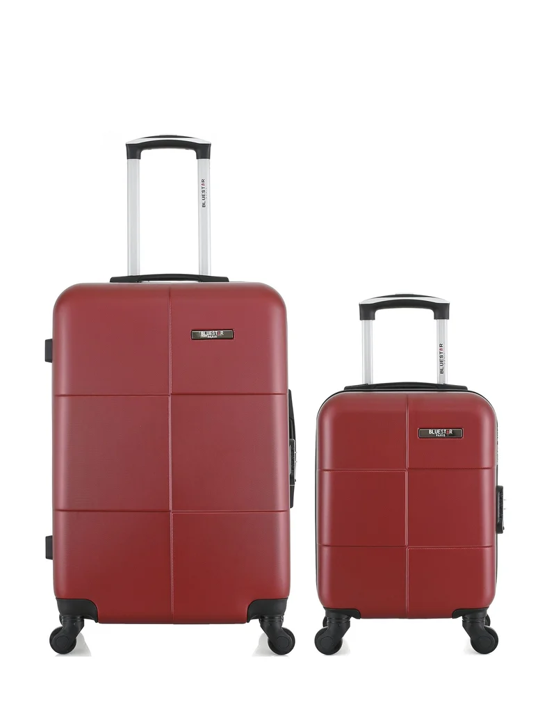 BLUESTAR – 2er-Pack – Mittelgroßer Koffer und Handgepäck XXS MIAMI