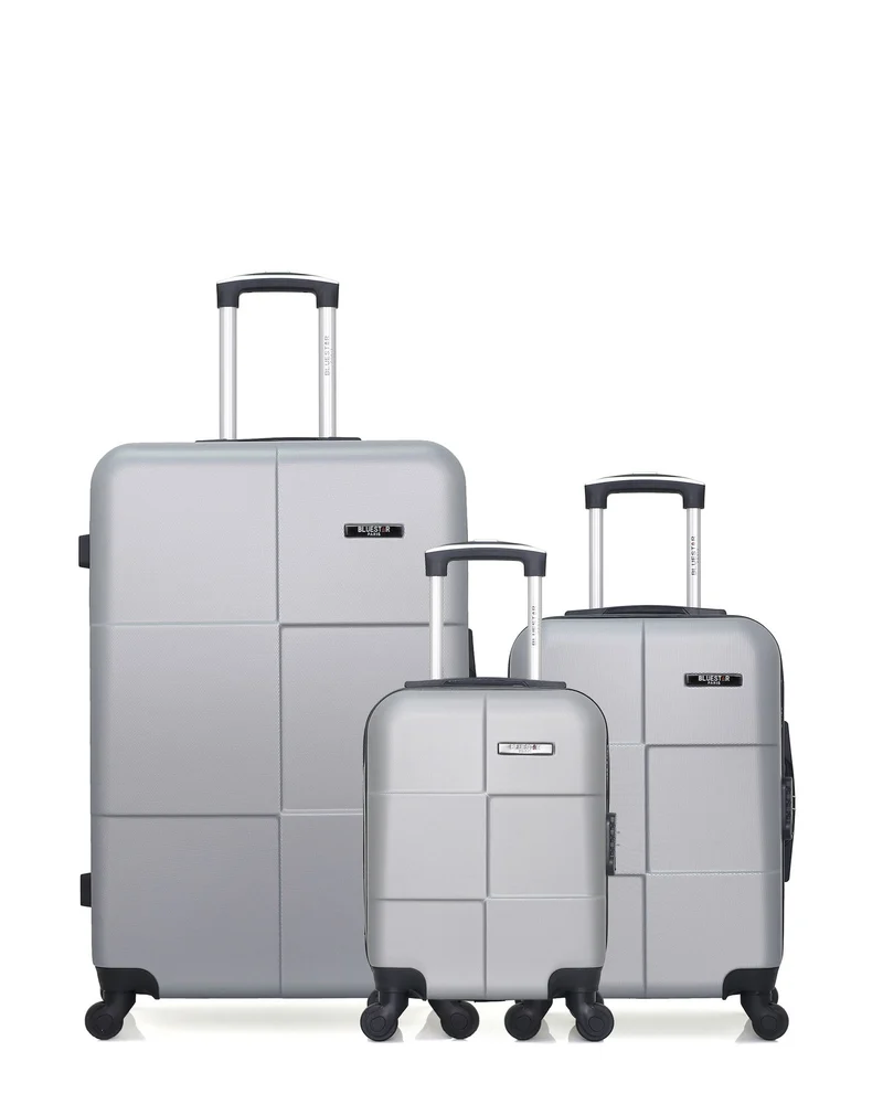 BLUESTAR – 3er-Pack – Großer Koffer, Handgepäck und Handgepäck XXS MIAMI