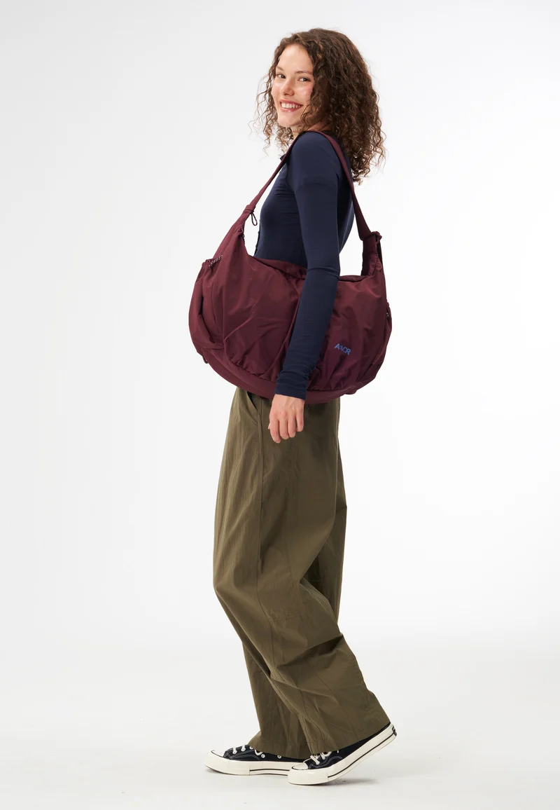 Slouchy Bag Burgundy - Sling Bag