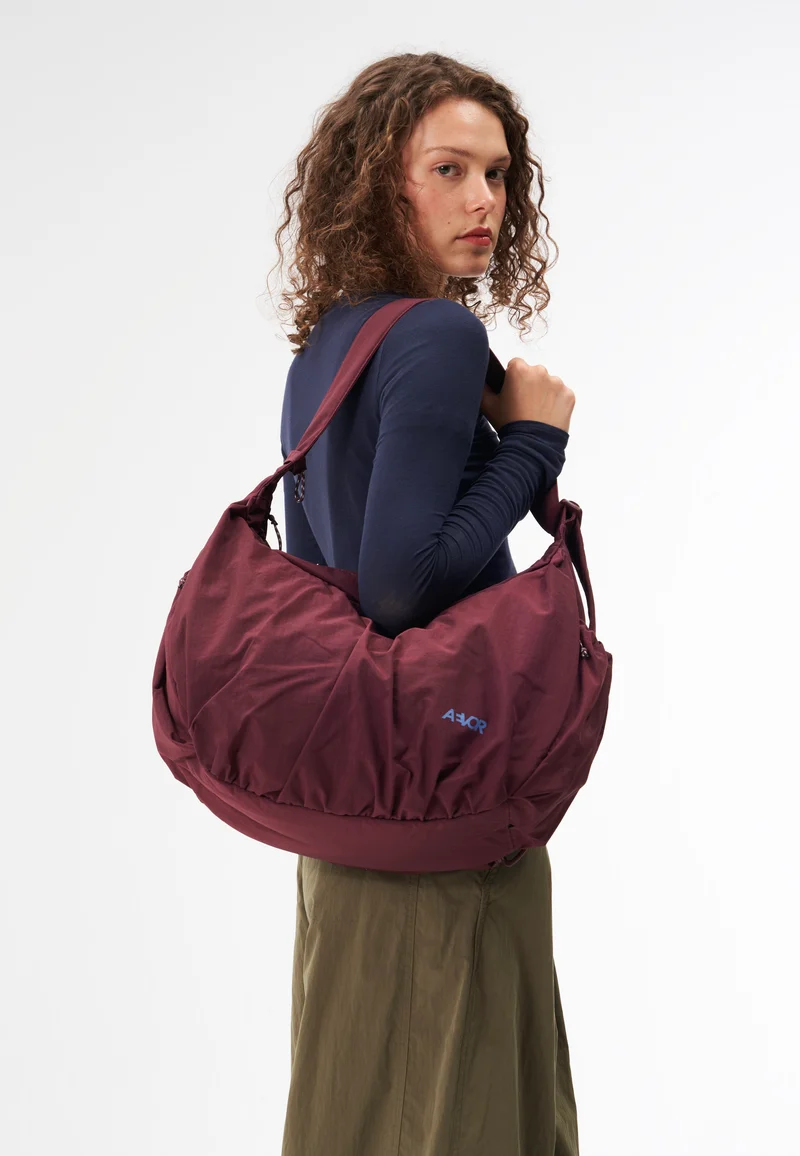 Slouchy Bag Burgundy - Sling Bag