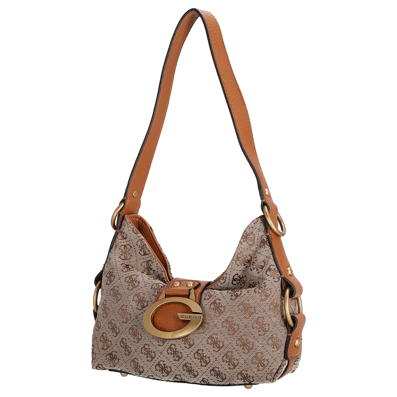 Guess Camden Mini - Schultertasche 24 cm (latte logo/cognac)