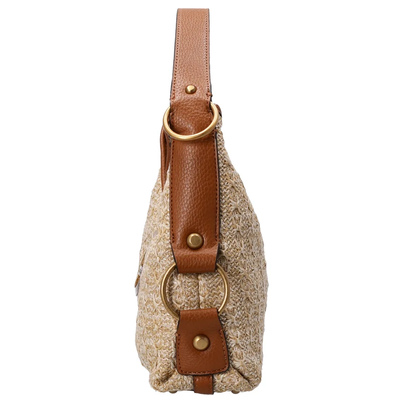Guess Camden - Schultertasche 35 cm (natural/cognac)