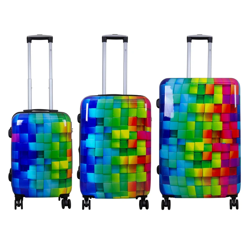 Motivkoffer Design Mosaik – Reisekoffer mit Motiv – Hartschale ABS/Polycarbonat – S M L – leicht & robust