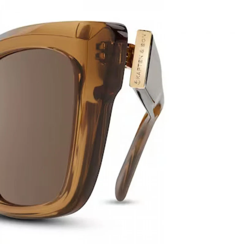 Kapten & Son Sonnenbrille Cassis Transparent - Caramel Brown