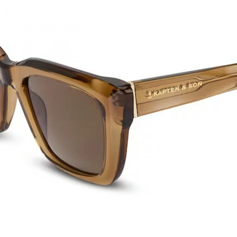 Kapten & Son Sonnenbrille Cassis Transparent - Caramel Brown