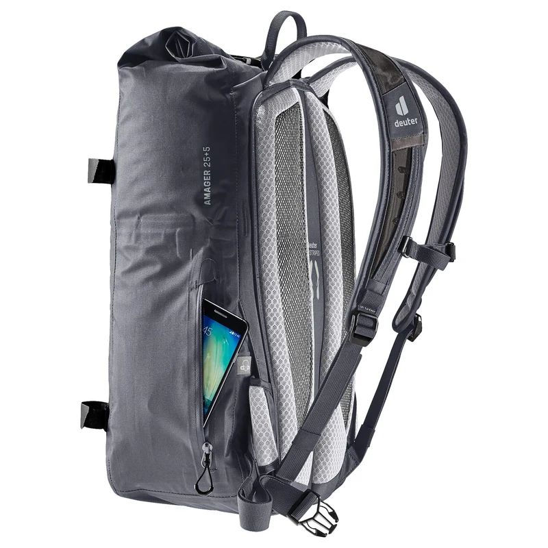 Deuter Amager 25+5 - wasserdichter Fahrradrucksack 15" 48 cm (graphite)