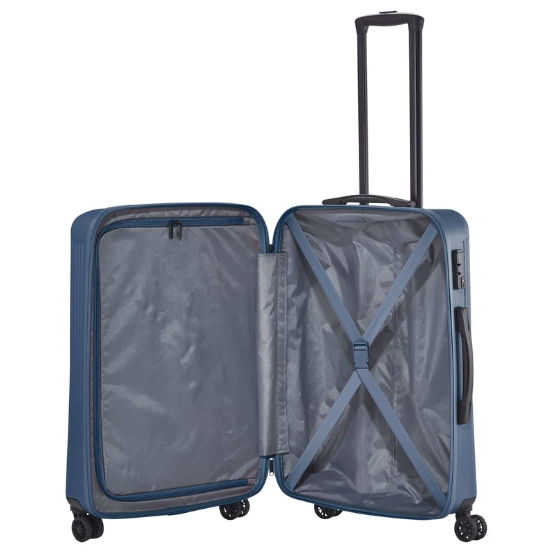 Travelite Bali - 4-Rollen-Trolley M 67 cm (blau)