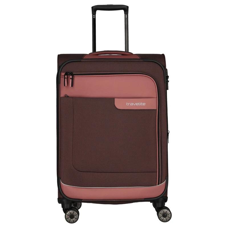 Travelite Viia - 4-Rollen-Trolley M 67 cm erw. (Frühlingsrose)