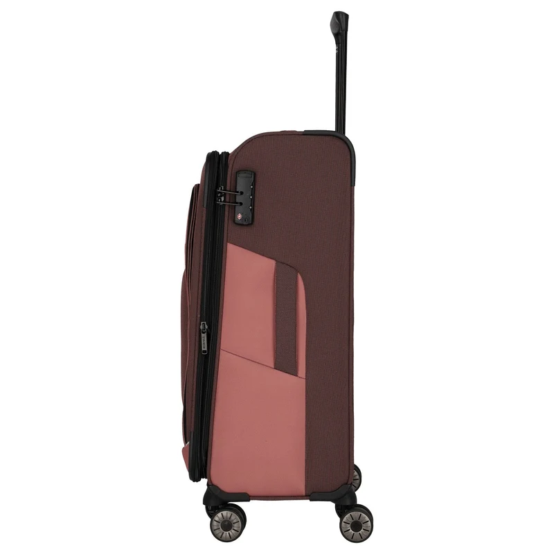 Travelite Viia - 4-Rollen-Trolley M 67 cm erw. (Frühlingsrose)