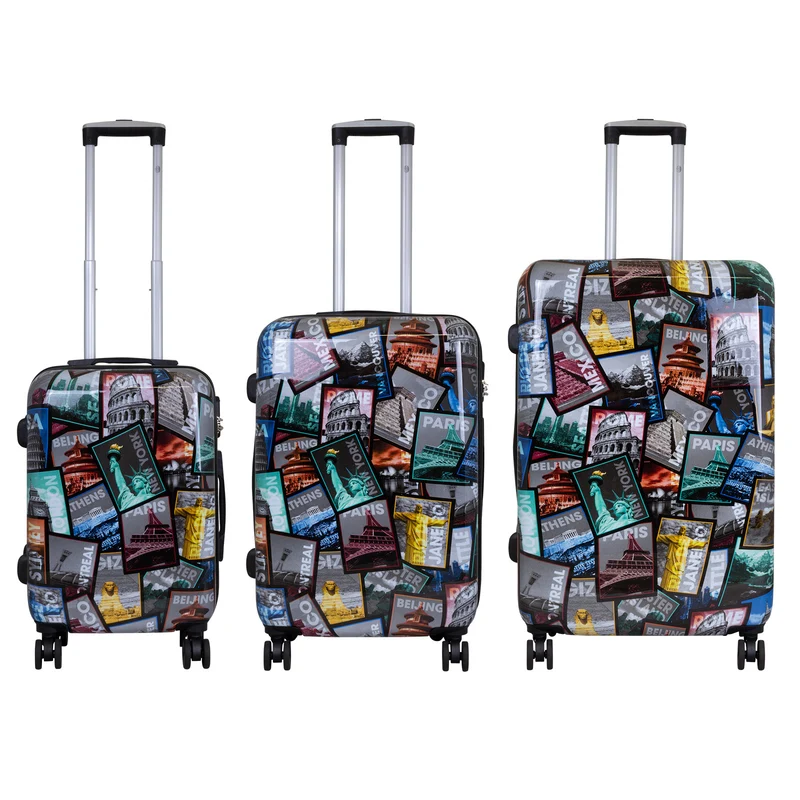 Motivkoffer Design Städtereise – Reisekoffer mit Motiv – Hartschale ABS/Polycarbonat – S M L – leicht & robust