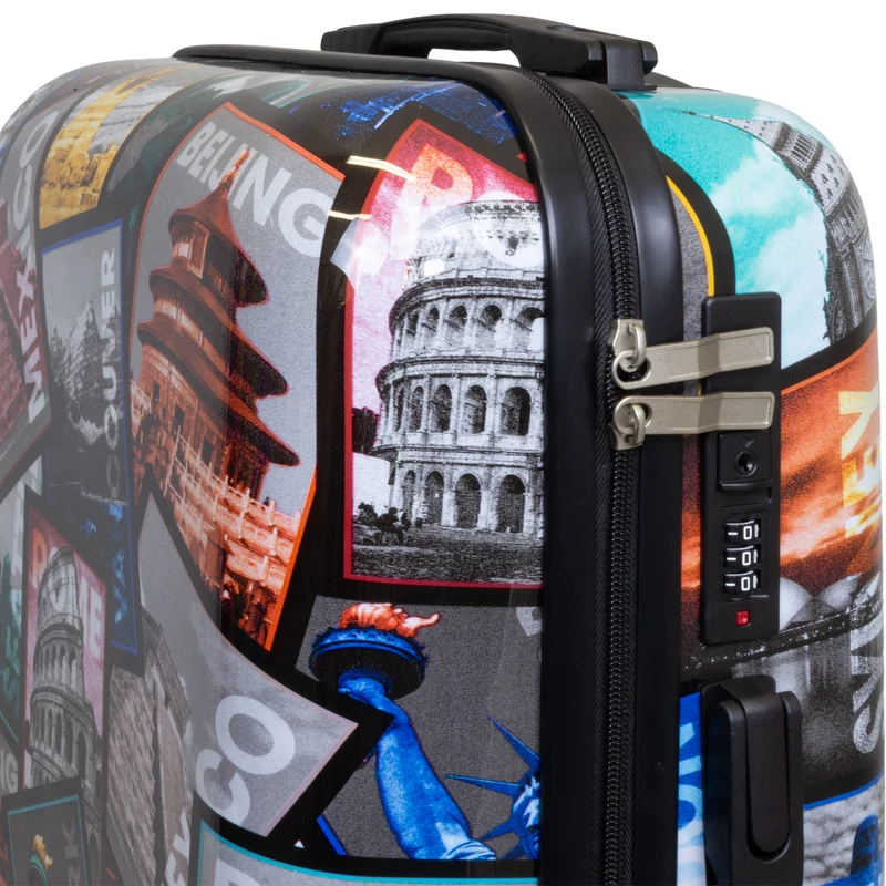 Motivkoffer Design Städtereise – Reisekoffer mit Motiv – Hartschale ABS/Polycarbonat – S M L – leicht & robust