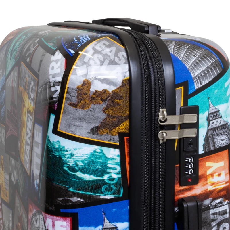 Motivkoffer Design Städtereise – Reisekoffer mit Motiv – Hartschale ABS/Polycarbonat – S M L – leicht & robust