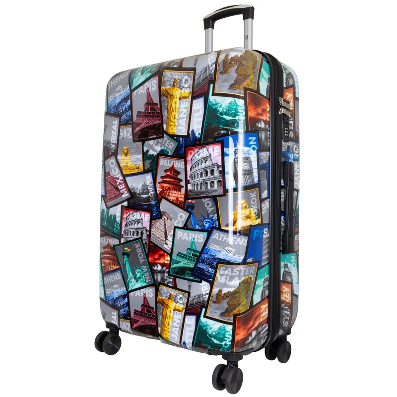 Motivkoffer Design Städtereise – Reisekoffer mit Motiv – Hartschale ABS/Polycarbonat – S M L – leicht & robust