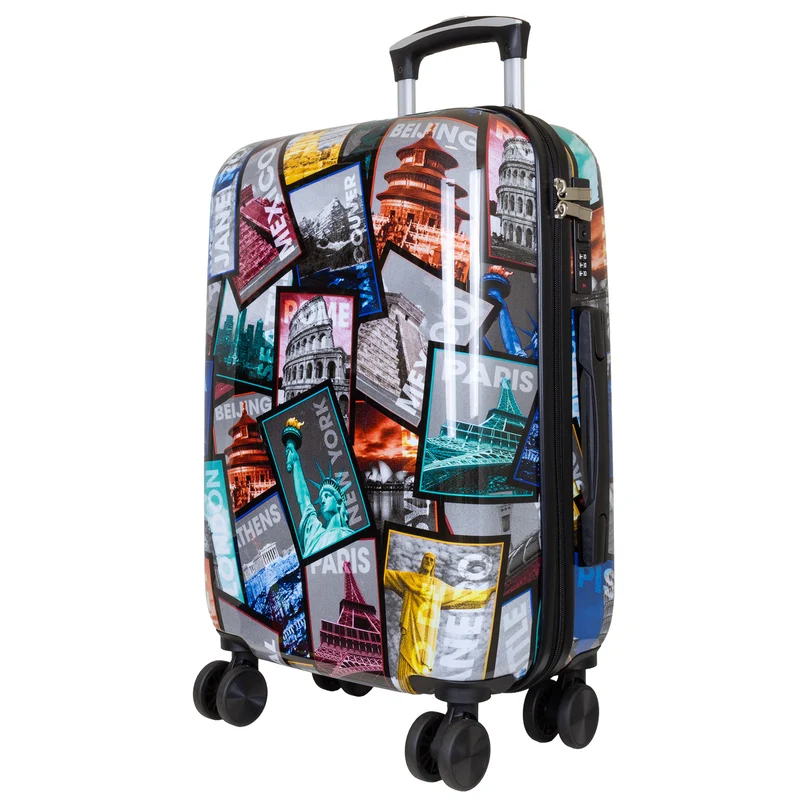 Motivkoffer Design Städtereise – Reisekoffer mit Motiv – Hartschale ABS/Polycarbonat – S M L – leicht & robust
