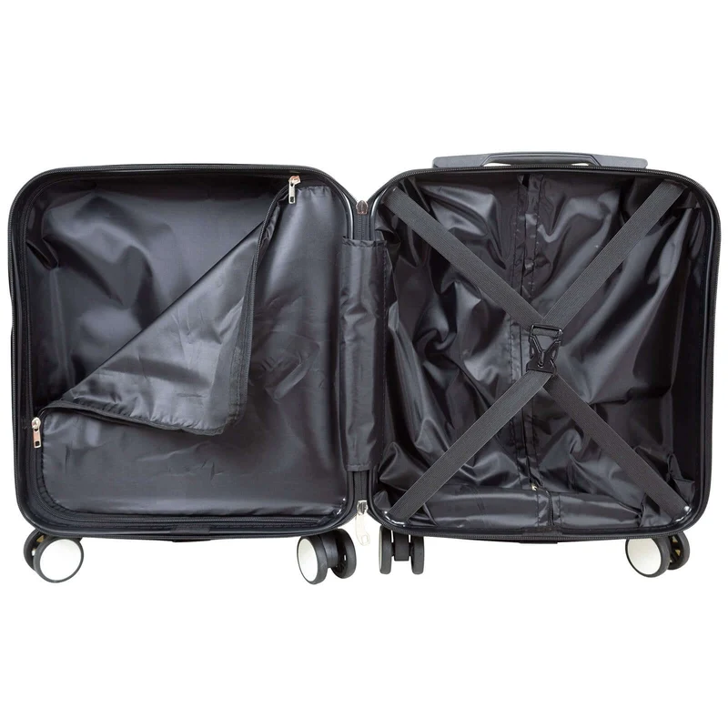 Hartschalen-Handgepäcktrolley Avalon - extra klein 45x36x20cm - Trolleygriff - Doppelrollen