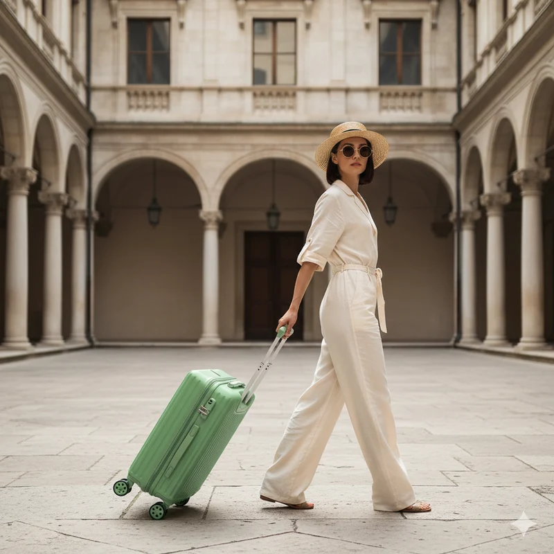 Weekender - Reisekoffer Größe 67cm - Hartschale Koffer-Trolley Doppelrollen Trendyshop365