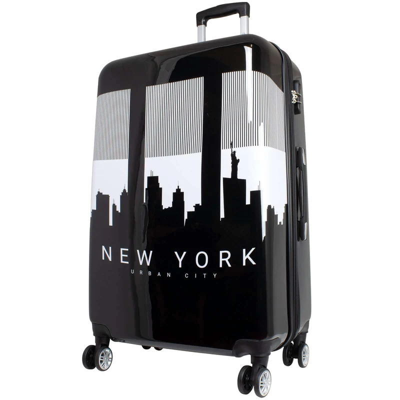 Motivkoffer Design Skyline Manhattan New York – Reisekoffer mit Motiv – Hartschale ABS/Polycarbonat – S M L – leicht & robust