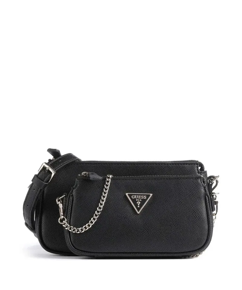 GUESS TASCHE NOELLE DBL POUCH CROSSBODY, Variante: schwarz
