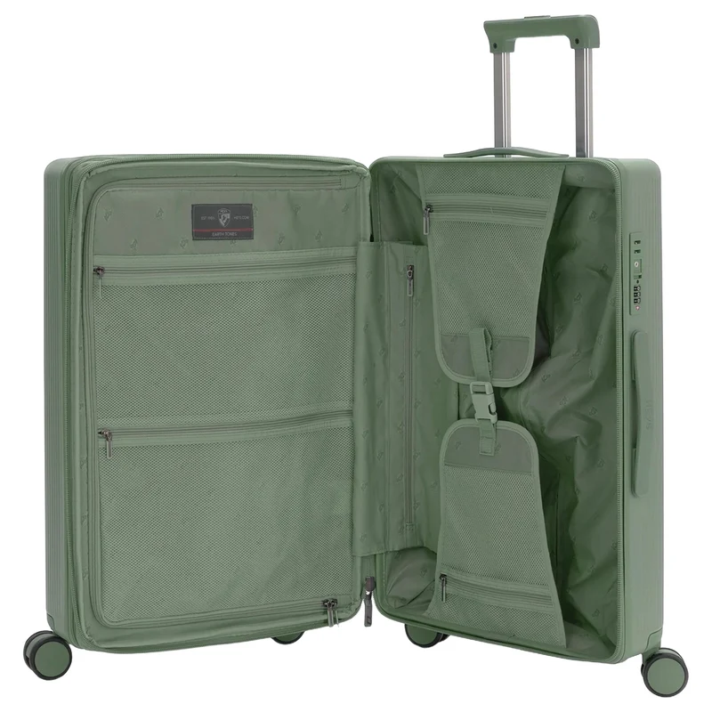 Heys Earth Tones - 4-Rollen-Trolley M 66 cm erw. (moss)
