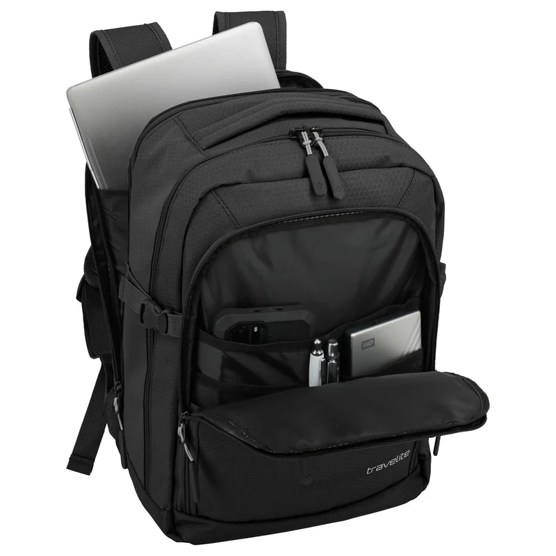 Travelite Kick-Off - Kabinen-Rucksack 40 cm (schwarz)