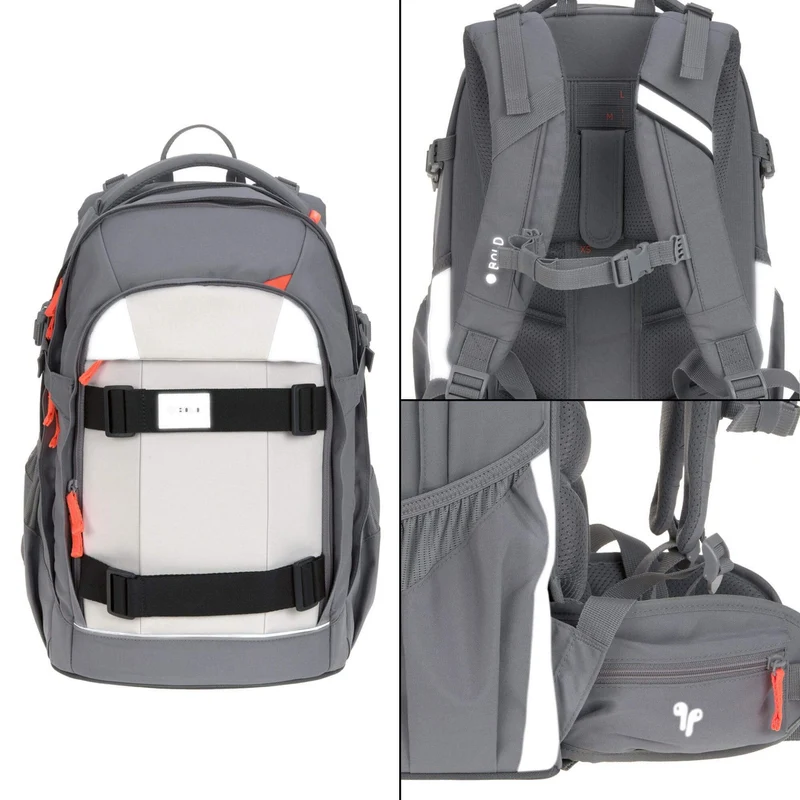 Lässig Bold Origin - Schulrucksack 46.5 cm (Anthracite/Grey)