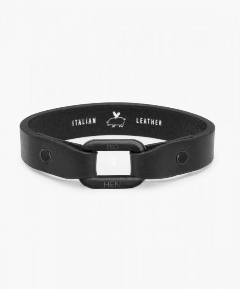 Pig & Hen Armband Limp Lee Schwarz
