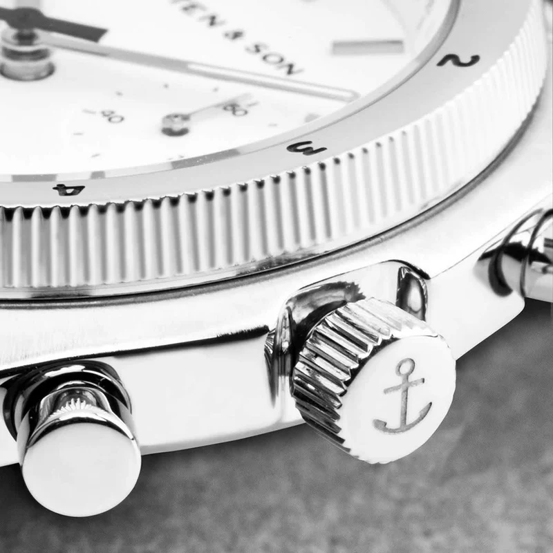 Kapten & Son Uhr Rise Small Steel 39Mm Silber
