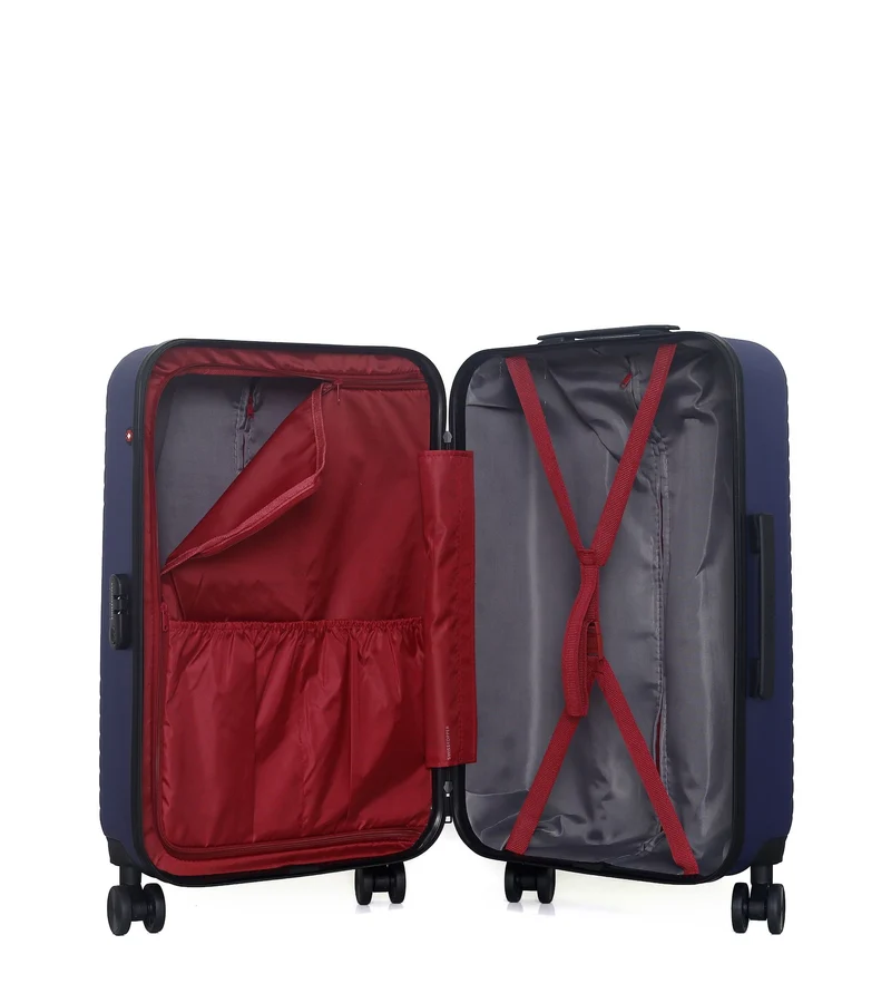 SWISS KOPPER – 3er-Pack – Mittelgroßer Koffer, Handgepäck XXS und Kosmetikkoffer SPIEZ
