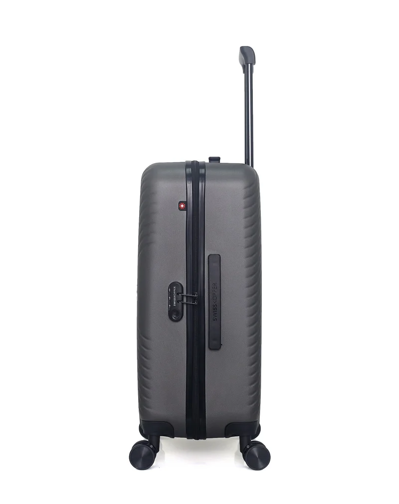 SWISS KOPPER – 3er-Pack – Mittelgroßer Koffer, Handgepäck XXS und Kosmetikkoffer SPIEZ