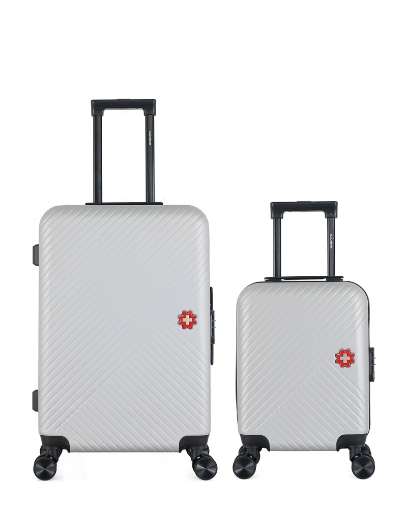 SWISS KOPPER – 2er-Pack – Mittelgroßer Koffer und Handgepäck XXS SPIEZ