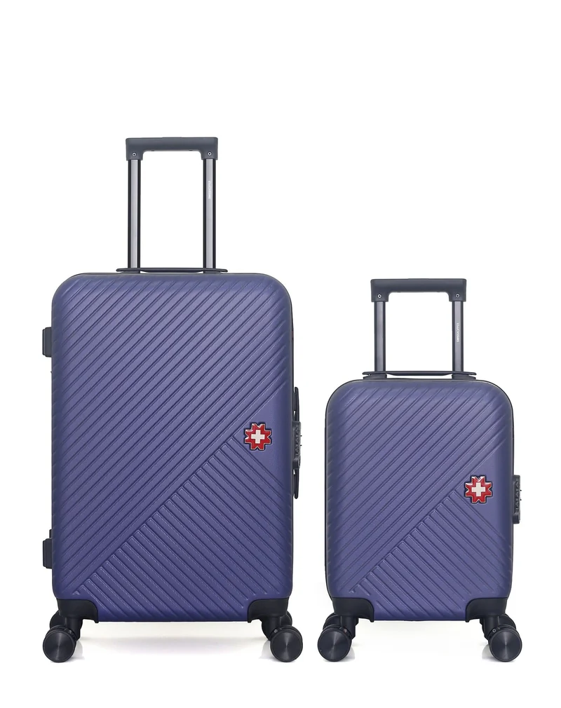 SWISS KOPPER – 2er-Pack – Mittelgroßer Koffer und Handgepäck XXS SPIEZ