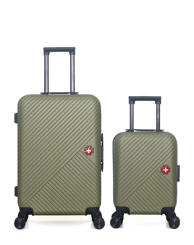 SWISS KOPPER – 2er-Pack – Mittelgroßer Koffer und Handgepäck XXS SPIEZ