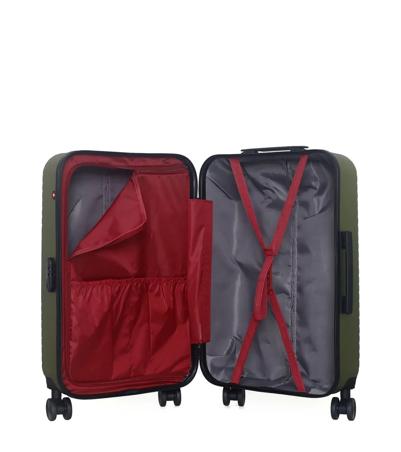 SWISS KOPPER – 3er-Pack – Mittelgroßer Koffer, Handgepäck und Kosmetikkoffer SPIEZ