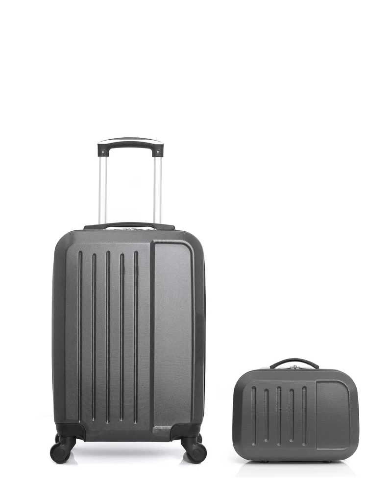 HERO – 2er-Pack – Handgepäck und Kosmetikkoffer VESUVIO