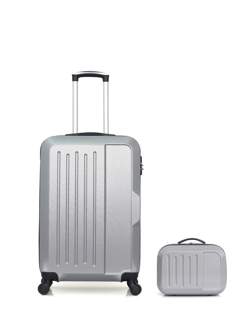 HERO – 2er-Pack – Mittelgroßer Koffer und Kosmetikkoffer VESUVIO
