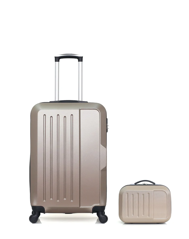 HERO – 2er-Pack – Mittelgroßer Koffer und Kosmetikkoffer VESUVIO