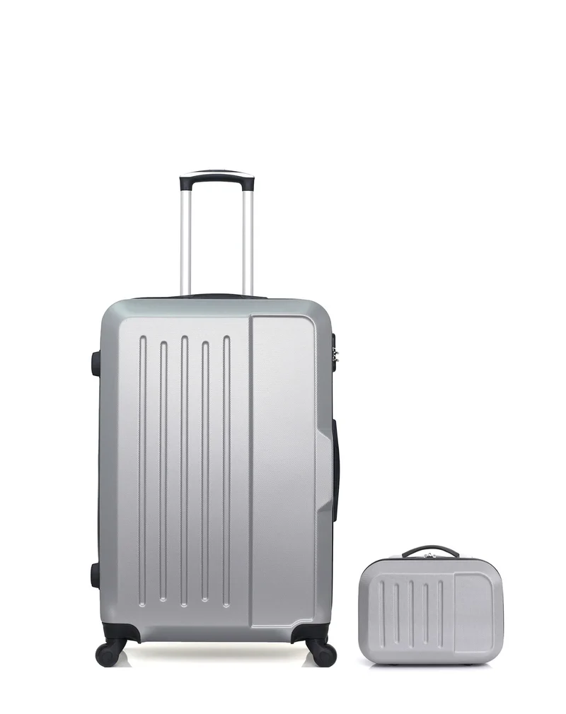 HERO – 2er-Pack – Großer Koffer und Kosmetikkoffer VESUVIO