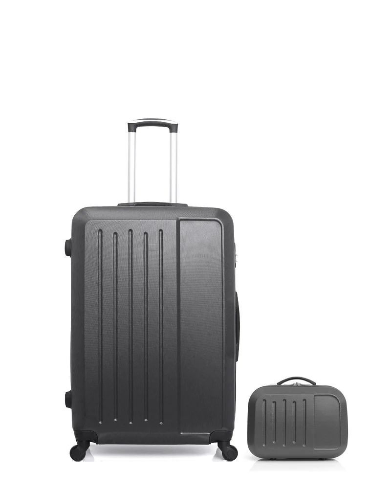 HERO – 2er-Pack – Großer Koffer und Kosmetikkoffer VESUVIO