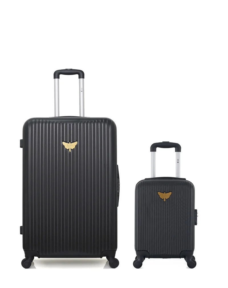 LPB LUGGAGE – 2er-Pack – Großer Koffer und Handgepäck XXS AGATA