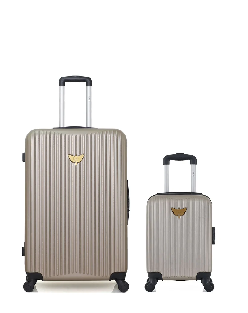 LPB LUGGAGE – 2er-Pack – Großer Koffer und Handgepäck XXS AGATA