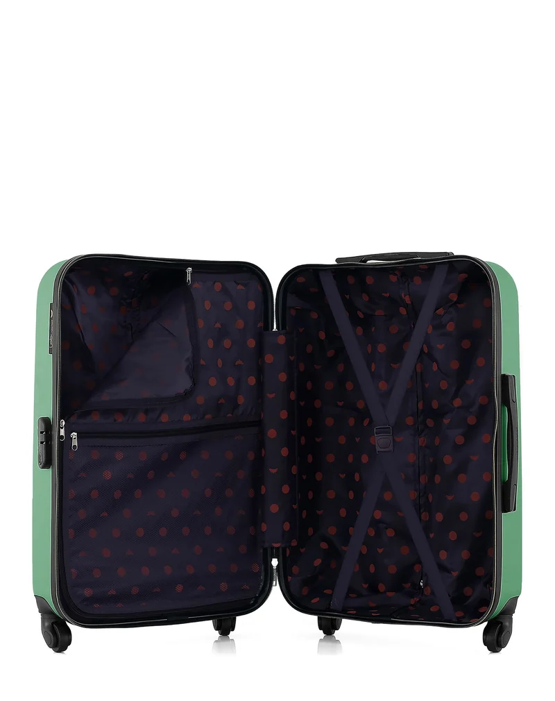 LPB LUGGAGE – 2er-Pack – Mittelgroßer Koffer und Handgepäck AGATA