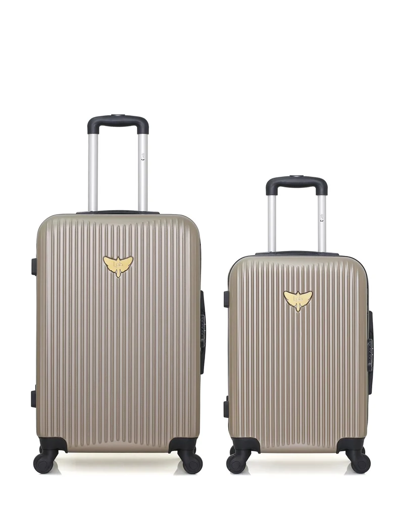 LPB LUGGAGE – 2er-Pack – Mittelgroßer Koffer und Handgepäck AGATA