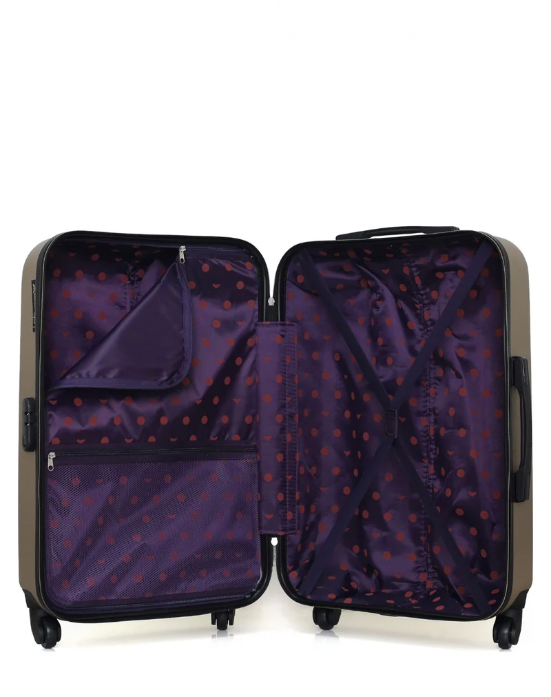 LPB LUGGAGE – 2er-Pack – Mittelgroßer Koffer und Handgepäck AGATA