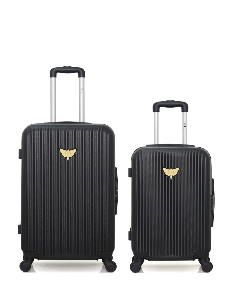 LPB LUGGAGE – 2er-Pack – Mittelgroßer Koffer und Handgepäck AGATA