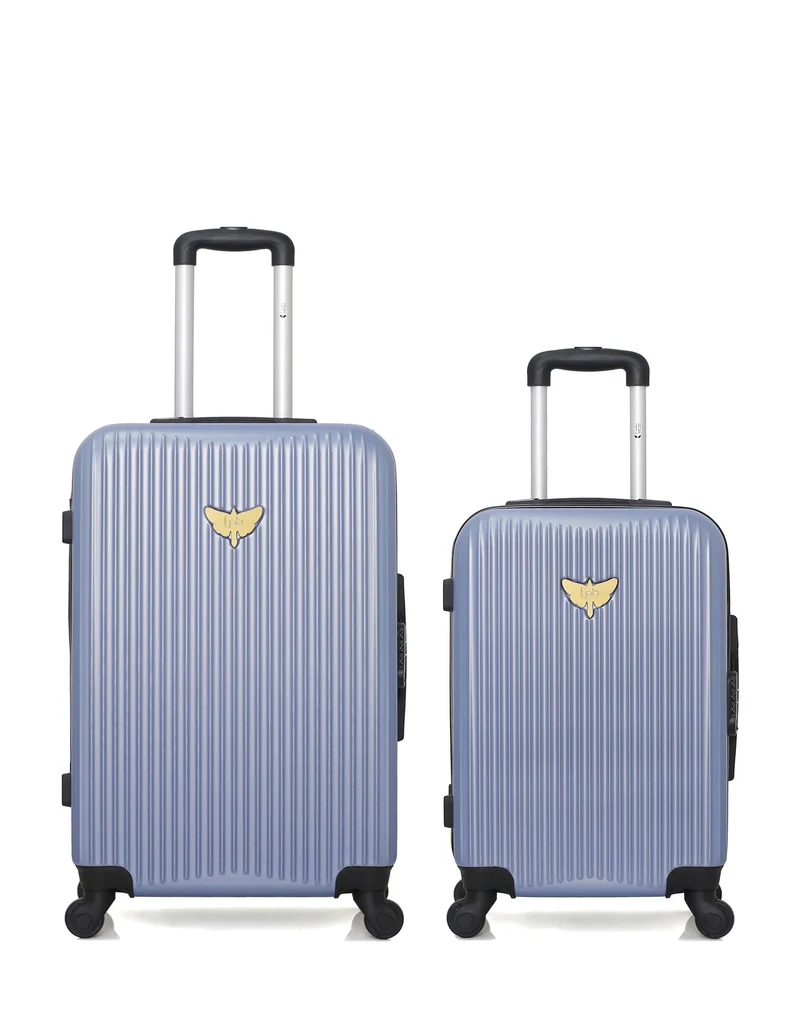 LPB LUGGAGE – 2er-Pack – Mittelgroßer Koffer und Handgepäck AGATA
