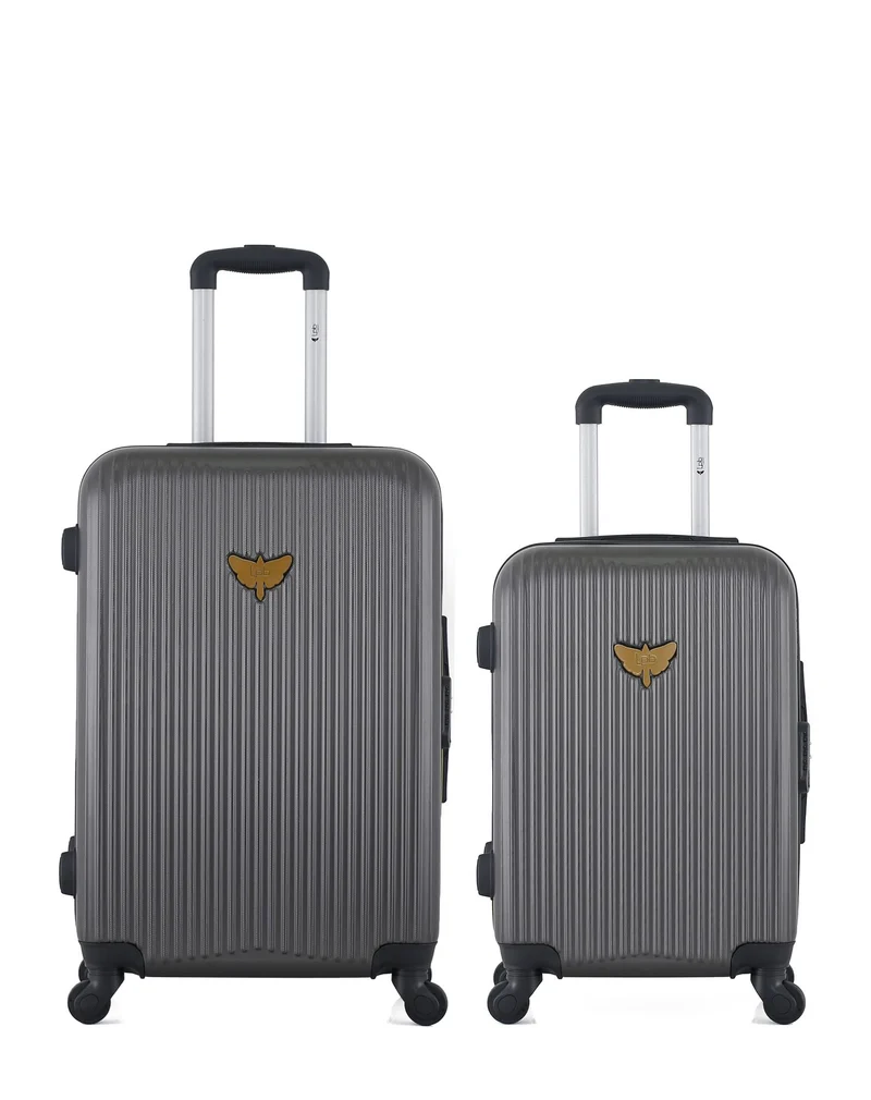 LPB LUGGAGE – 2er-Pack – Mittelgroßer Koffer und Handgepäck AGATA
