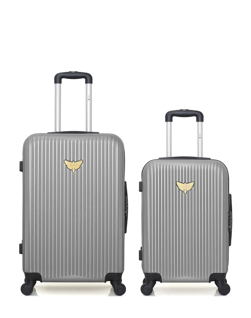 LPB LUGGAGE – 2er-Pack – Mittelgroßer Koffer und Handgepäck AGATA