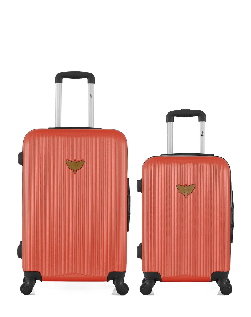 LPB LUGGAGE – 2er-Pack – Mittelgroßer Koffer und Handgepäck AGATA