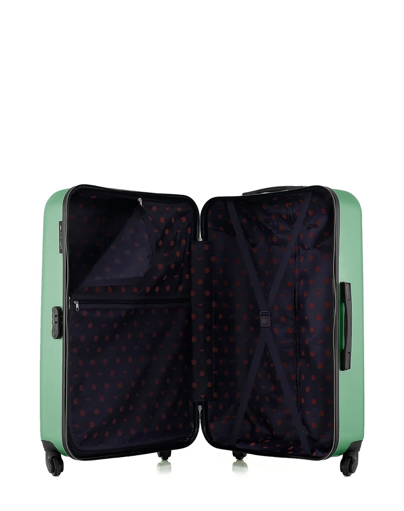 LPB LUGGAGE – 2er-Pack – Großer Koffer und Handgepäck AGATA